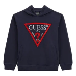 Παιδικό φούτερ με κουκούλα GUESS  Μπλε