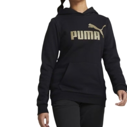 Mπλούζα φούτερ για κορίτσι Puma ESS Μαύρο