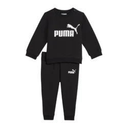 Σετ φόρμα Puma Minicats Ess Crew Set FL INF Boys Μαύρο
