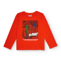 Μπλούζα πορτοκαλί αγόρι NΑΤΗ ΚΙDS (KB09T303O1)