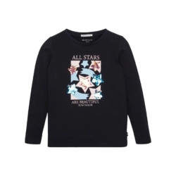 Μπλούζα μακρυμάνικη κορίτσι Tom Tailor μπλε σκούρο