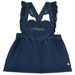 Βρεφικό φόρεμα Chicco τζην μπλε