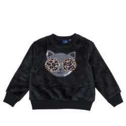 Βρεφικό φούτερ κορίτσι Chicco μαύρο