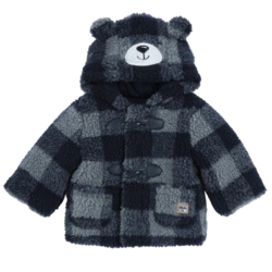 Βρεφικό παλτό με κουκούλα αγόρι Chicco μπλε