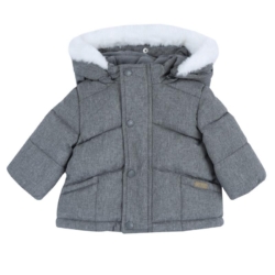 Βρεφικό μπουφάν αγόρι Chicco γκρι