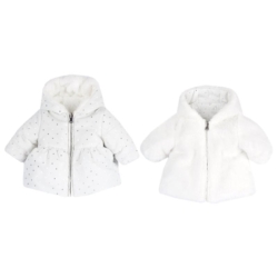 Βρεφικό γουνάκι διπλής όψης Chicco λευκό