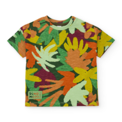Παιδικό T-shirt  με Tropical All-Over Print Tuc tuc