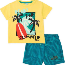 Παιδικό καλοκαιρινό σετ αγόρι κίτρινο/πράσινο Nath