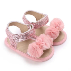 Βρεφικά πέδιλα κορίτσι ροζ Childrenland