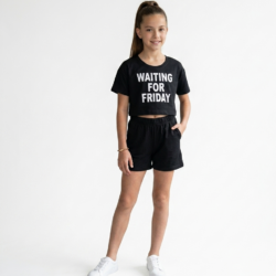 Παιδικό/εφηβικό σετ καλοκαιρινό για κορίτσι μαύρο Prod