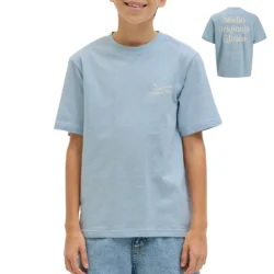 Παιδικό T-shirt Jack & Jones Acapulco αγόρι γαλάζιο