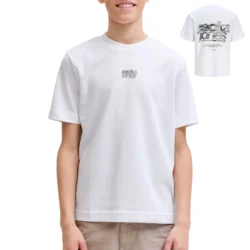 Παιδικό/εφηβικό Τ-shirt Jack & Jones Breeze Back Print Λευκό