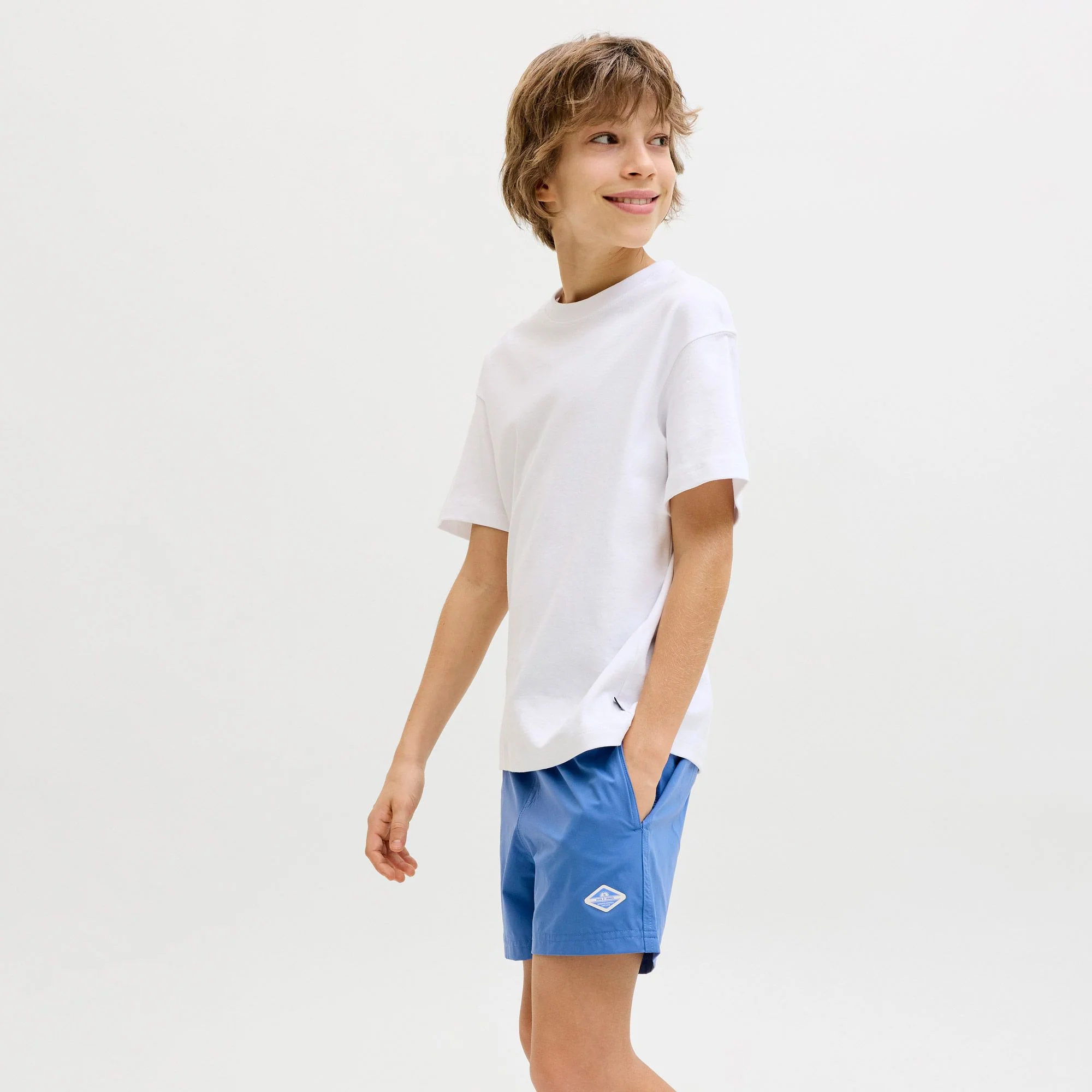 Παιδικό/εφηβικό μαγιό σορτς Jack & Jones Maui Tropic Γαλάζιο - Image 3